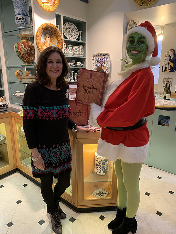 Caroline with the Grinch