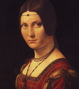 La Belle Ferronière painting by Leonardo da Vinci